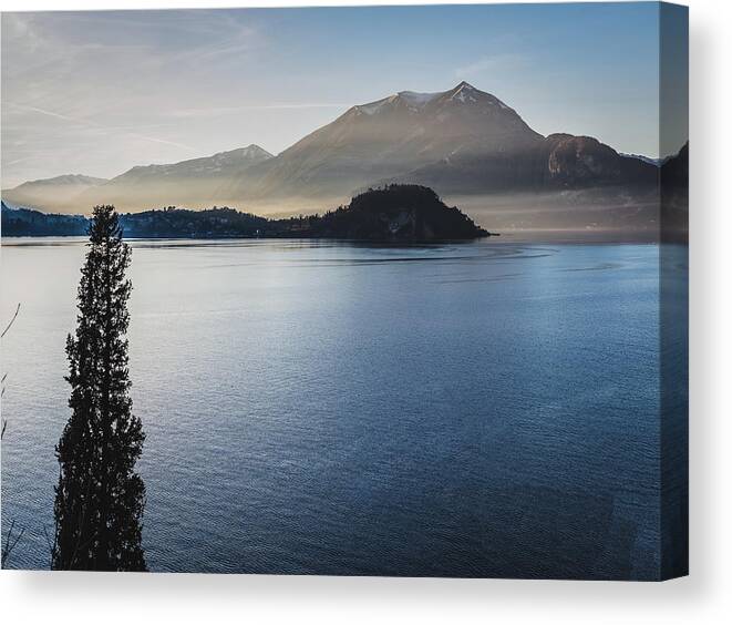 Scenics Canvas Print featuring the photograph Como District Lake #2 by Deimagine