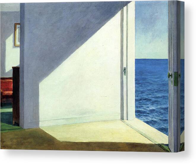 Seascape Canvas Print featuring the painting Rooms By The Sea by Edward Hopper