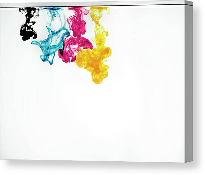 Underwater Canvas Print featuring the photograph Ink In Cmyk Colors #5 by Jonathan Knowles