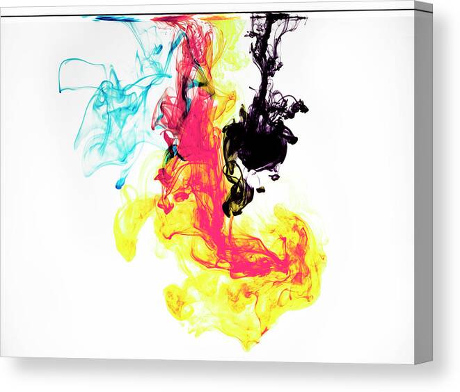 Underwater Canvas Print featuring the photograph Ink In Cmyk Colors #6 by Jonathan Knowles