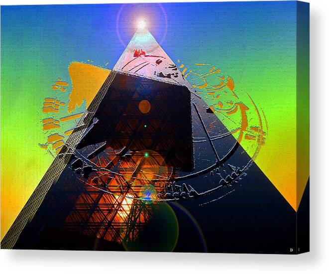 Ancient Wisdom Canvas Print featuring the mixed media Ancient wisdom by David Lee Thompson