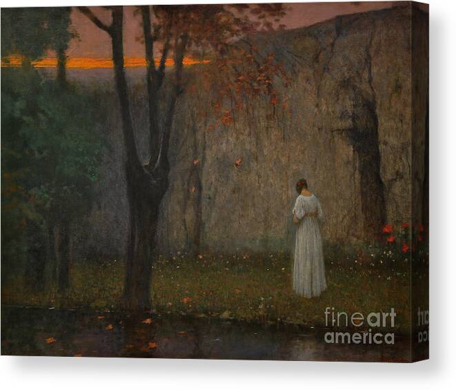 Oil Painting Canvas Print featuring the drawing Autumn Dawn, 1910 by Heritage Images