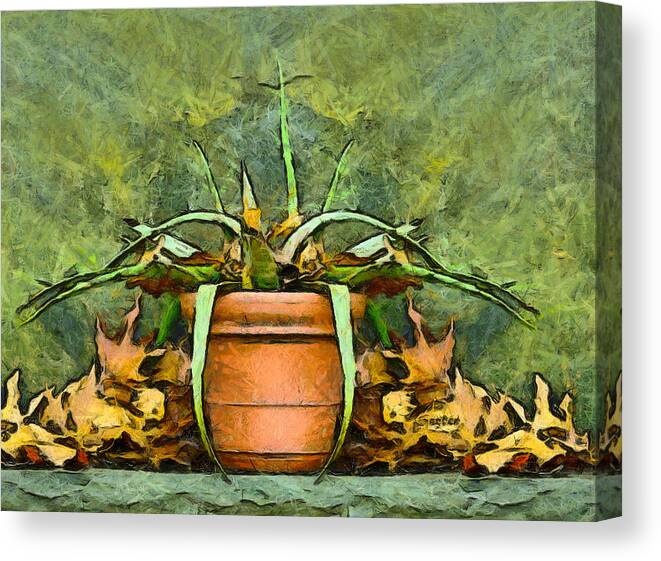 Autumn Neglect Canvas Print featuring the photograph Autumn Neglect by Barbara Snyder