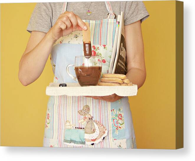 Breakfast Canvas Print featuring the photograph Breakfast With Chocolate by Montse Cuesta