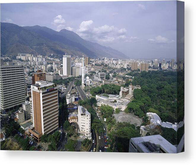 220 Canvas Print featuring the photograph Caracas, Mount Avila, Venezuela by Artist - Unknown