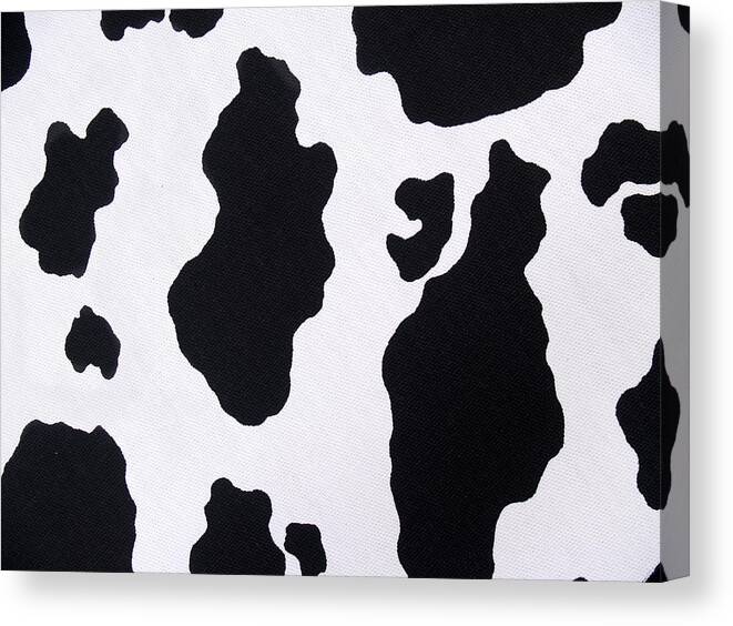 Animal Skin Canvas Print featuring the photograph Cow Background by Schulteproductions