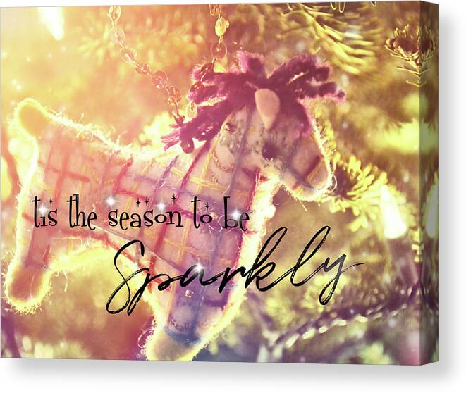 Be Canvas Print featuring the photograph FESTIVE quote by Jamart Photography