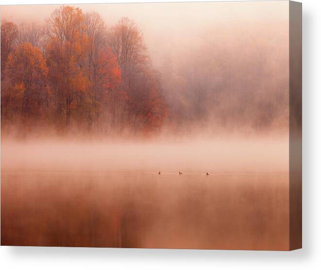 Scenics Canvas Print featuring the photograph Hopewell Lake, French Creek State Park by Michael Lawrence Photography