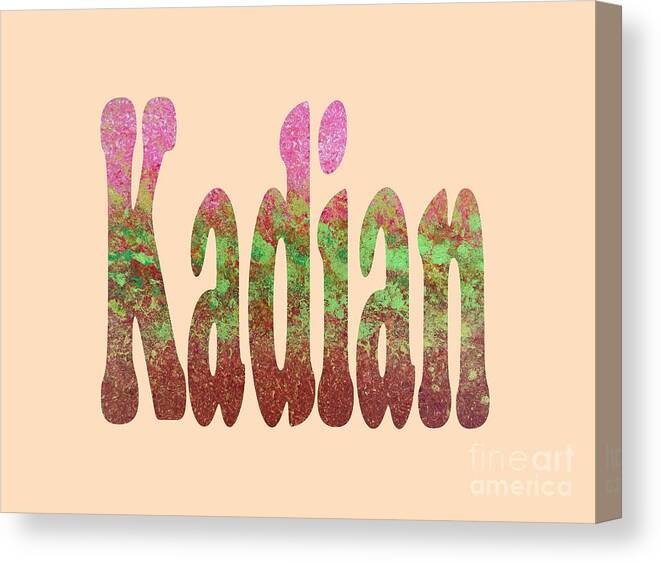 Kadian Canvas Print featuring the digital art Kadian by Corinne Carroll