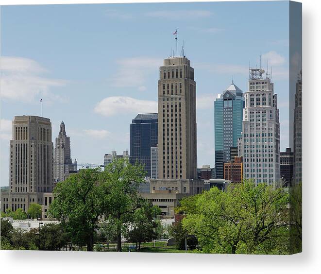 Apartment Canvas Print featuring the photograph Kansas City View by Bwbimages