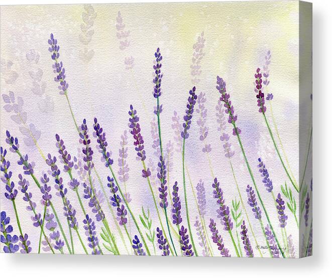 Lavender Wall Art Canvas Painting Purple Flower Bathroom Prints