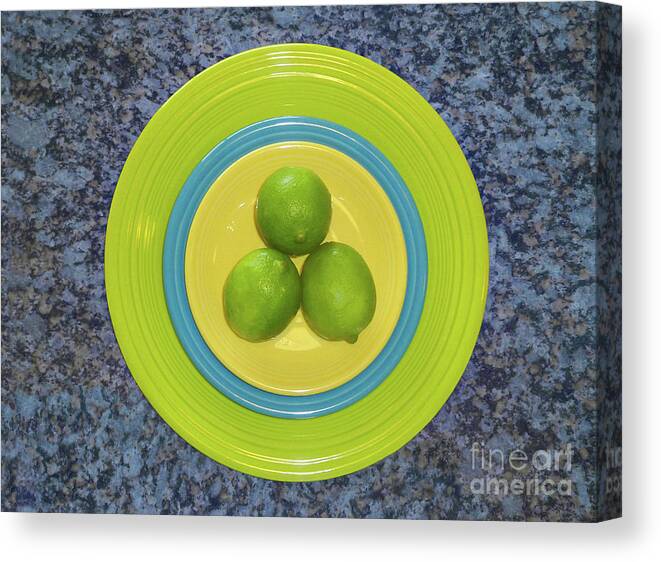 Fruit Canvas Print featuring the photograph Limes by Lucyna A M Green