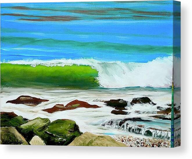  Surfing Canvas Print featuring the painting Mezmerising by Jeffrey Campbell