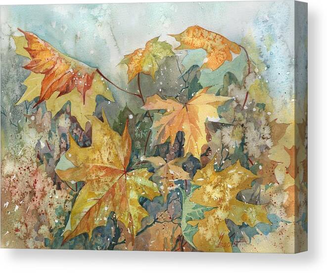 Russian Artists New Wave Canvas Print featuring the painting October Wind by Ina Petrashkevich