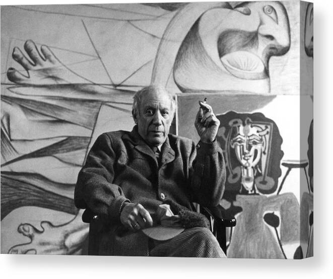 Art Canvas Print featuring the painting Pablo Picasso by Sanford Roth