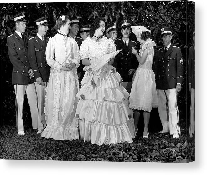 Savannah - Georgia Canvas Print featuring the photograph Paper Gowns by Margaret Bourke-White