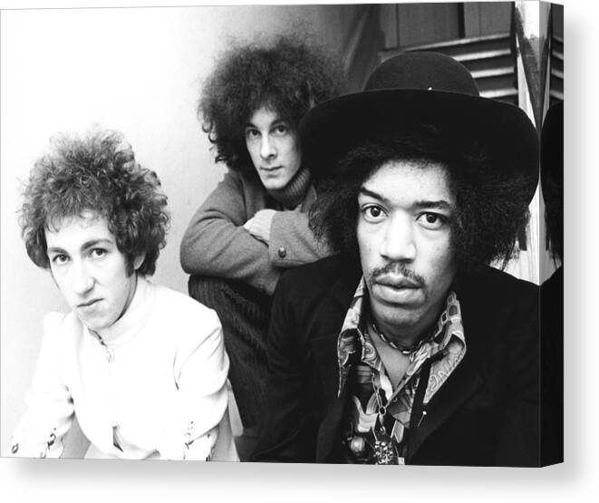 Music Canvas Print featuring the photograph Photo Of Mitch Mitchell And Jimi by Ivan Keeman