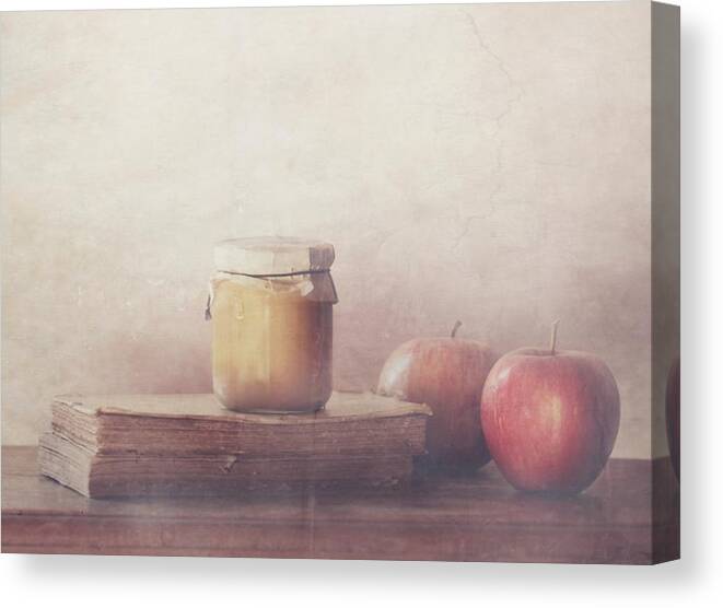 Soft Canvas Print featuring the photograph Recipe With Apples by Delphine Devos