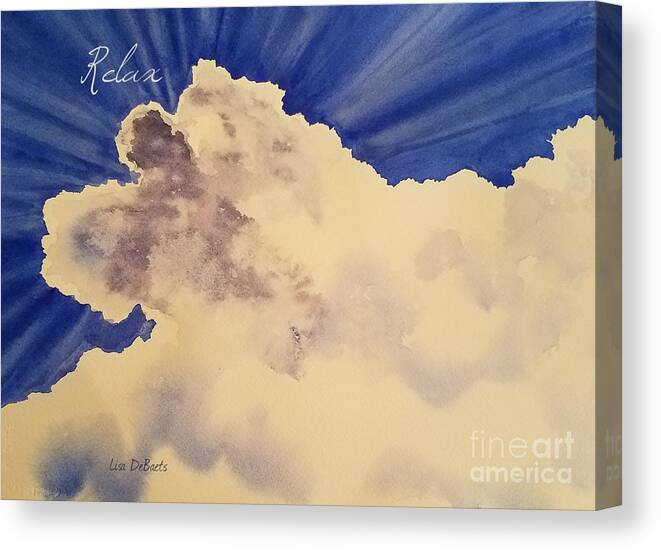 Mindfulness Canvas Print featuring the painting Relax by Lisa Debaets