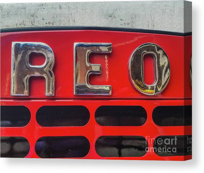 Reo Trucks Canvas Print featuring the photograph REO by Tony Baca