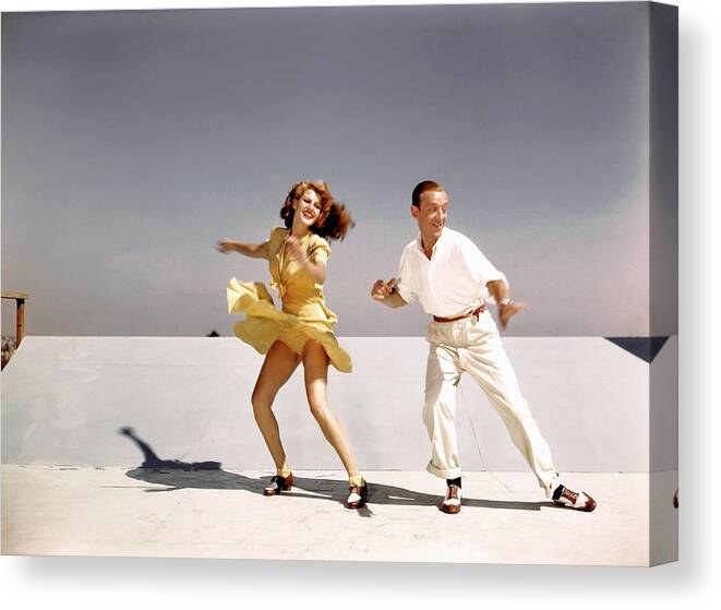 California Canvas Print featuring the photograph Rita Hayworth And Fred Astaire by Earl Theisen Collection