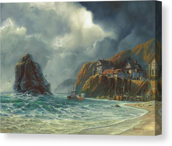 Michael Humphries Canvas Print featuring the painting Sanctuary by Michael Humphries