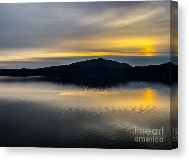 Nature Canvas Print featuring the photograph Ship Bay View by William Wyckoff