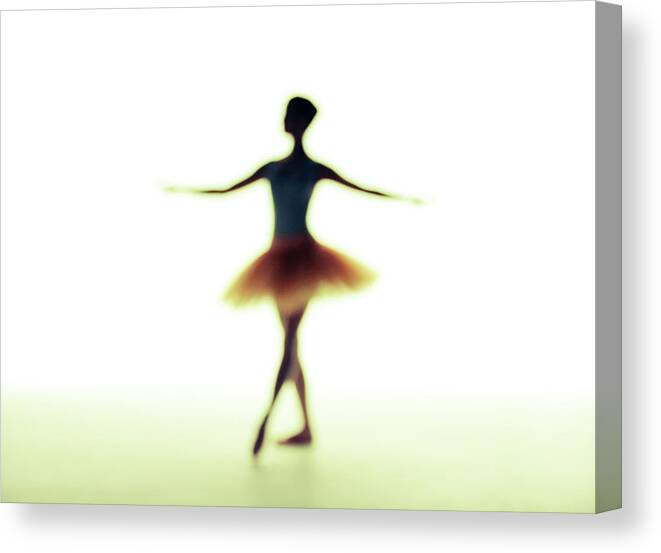 Expertise Canvas Print featuring the photograph Silhouette Of Ballet Dancer by Bloom Image