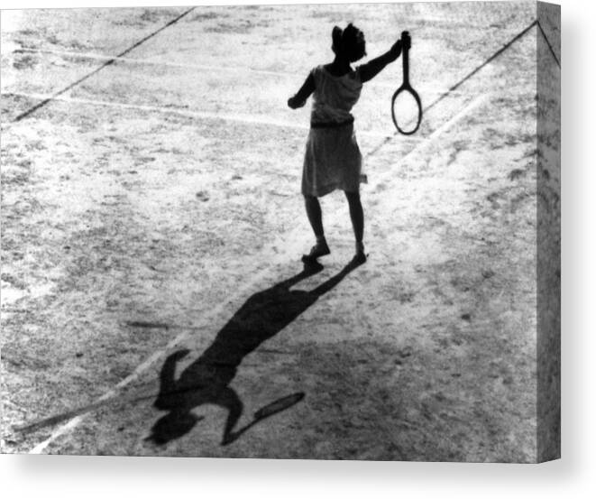 Twilight Canvas Print featuring the photograph Tennis by Alfred Eisenstaedt