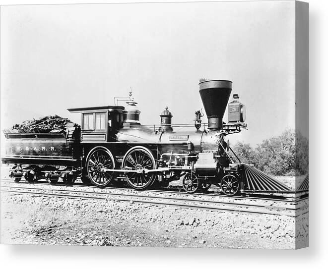 American Civil War Canvas Print featuring the photograph The General Locomotive by Bettmann