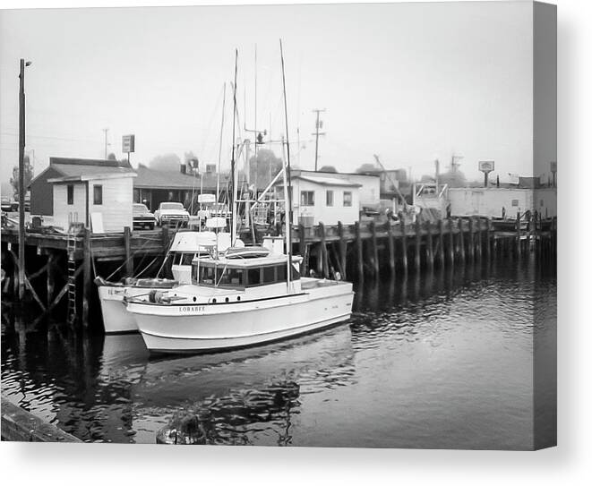 Morro Bay Pier Canvas Print featuring the photograph The Lorabee-1979 by Gene Parks