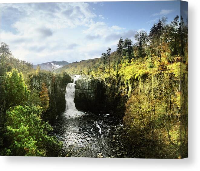 Scenics Canvas Print featuring the photograph Waterfall by Kodachrome25