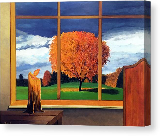 Surrealism Canvas Print featuring the painting Wishful Thinking by Thomas Blood