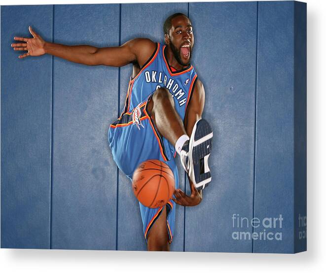 Nba Pro Basketball Canvas Print featuring the photograph James Harden by Nathaniel S. Butler