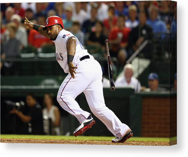 People Canvas Print featuring the photograph Prince Fielder by Ronald Martinez