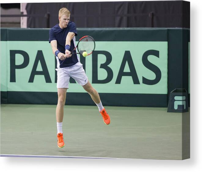 Playoffs Canvas Print featuring the photograph TENNIS: FEB 03 Davis Cup #1 by Icon Sportswire