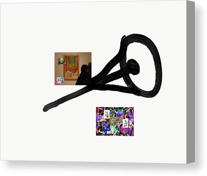 Walter Paul Bebirian: Volord Kingdom Art Collection Grand Gallery Canvas Print featuring the digital art 12-2-2019a by Walter Paul Bebirian