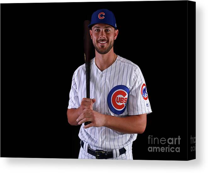 Media Day Canvas Print featuring the photograph Kris Bryant #13 by Gregory Shamus