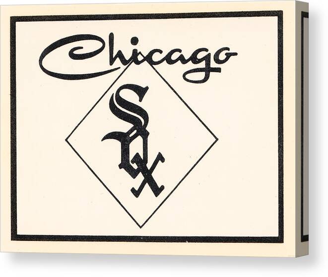Chicago White Sox Canvas Print featuring the mixed media 1961 Chicago White Sox by Row One Brand
