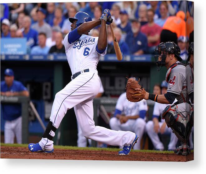People Canvas Print featuring the photograph Lorenzo Cain by Ed Zurga