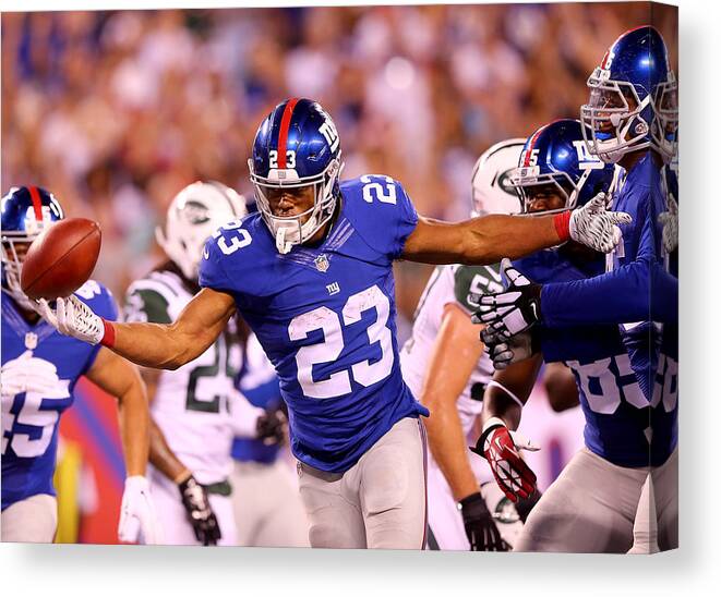 New York Jets Canvas Print featuring the photograph New York Jets v New York Giants #2 by Elsa