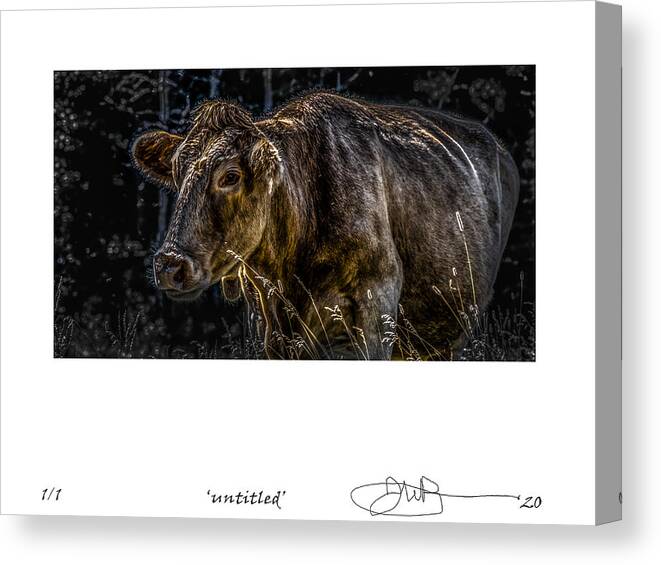 Signed Limited Edition Of 10 Canvas Print featuring the digital art 23 by Jerald Blackstock