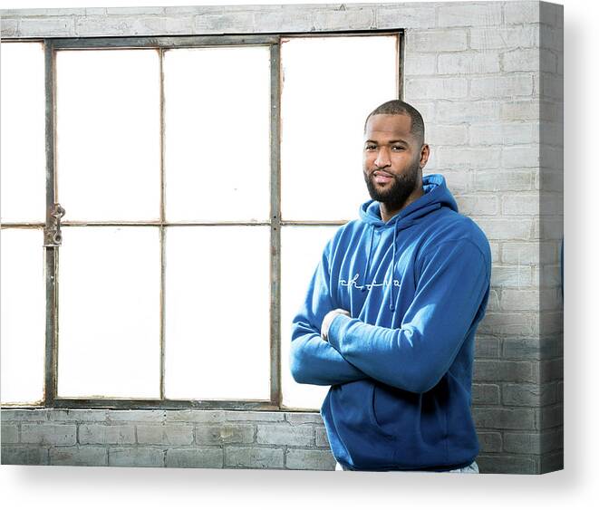 Demarcus Cousins Canvas Print featuring the photograph Demarcus Cousins by Nathaniel S. Butler