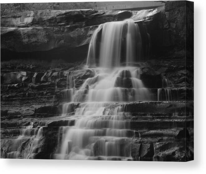 Canvas Print featuring the photograph Brandywine Falls #4 by Brad Nellis