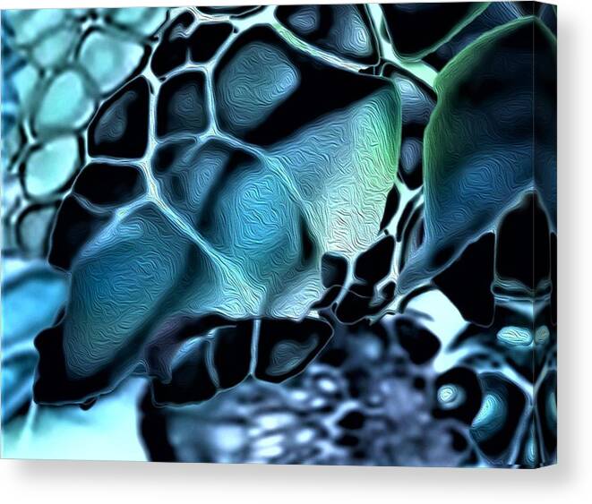 Abstract Art Canvas Print featuring the digital art Hive #6 by Aldane Wynter