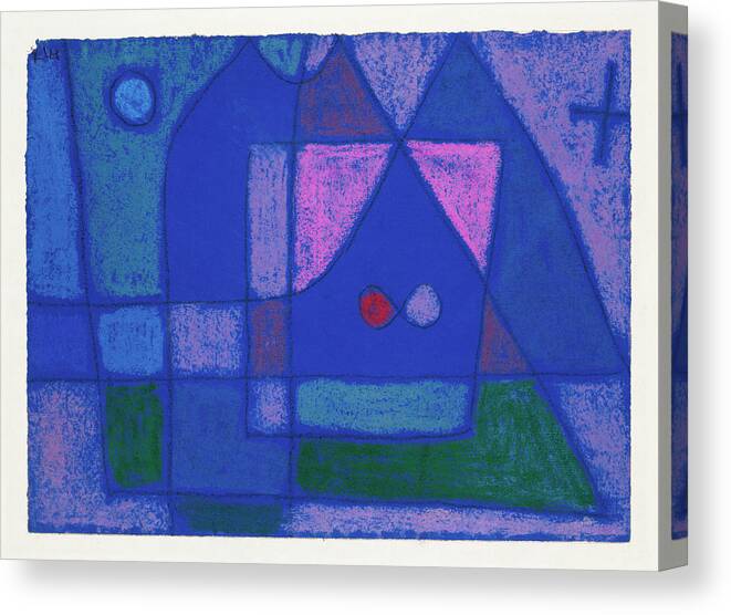 A Little Room In Venice Canvas Print featuring the painting A little room in Venice painting in high resolution by Paul Klee. Original from the Kunstmuse by Celestial Images