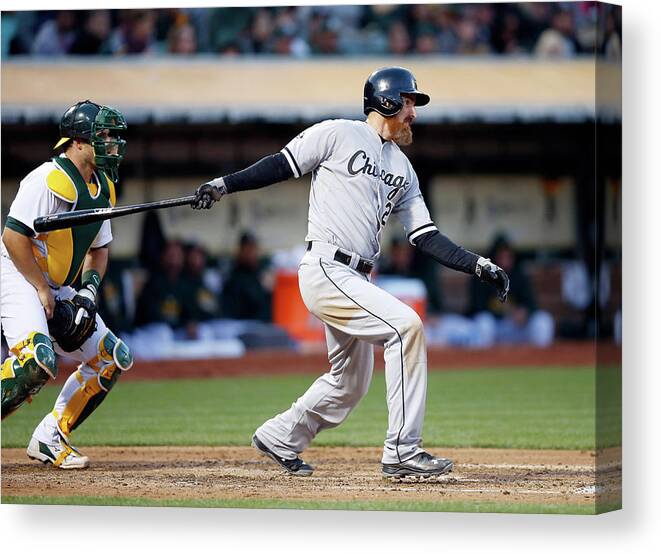 Adam Laroche Canvas Print featuring the photograph Adam Laroche by Ezra Shaw