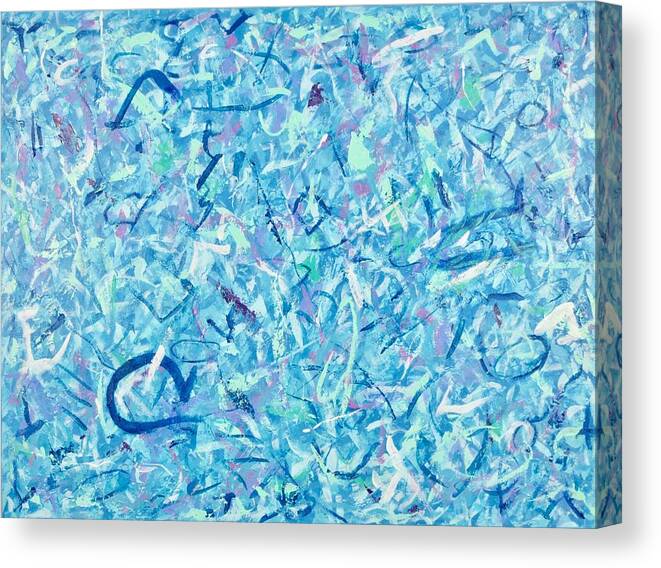 Abstract Art Canvas Print featuring the painting Addicted to Paint No. 6 by J Loren Reedy