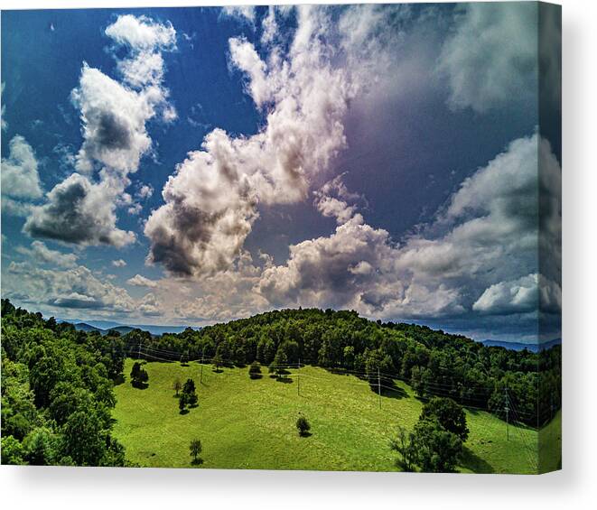 Leaf Canvas Print featuring the photograph Amazing Shenandoah Clouds by Louis Dallara