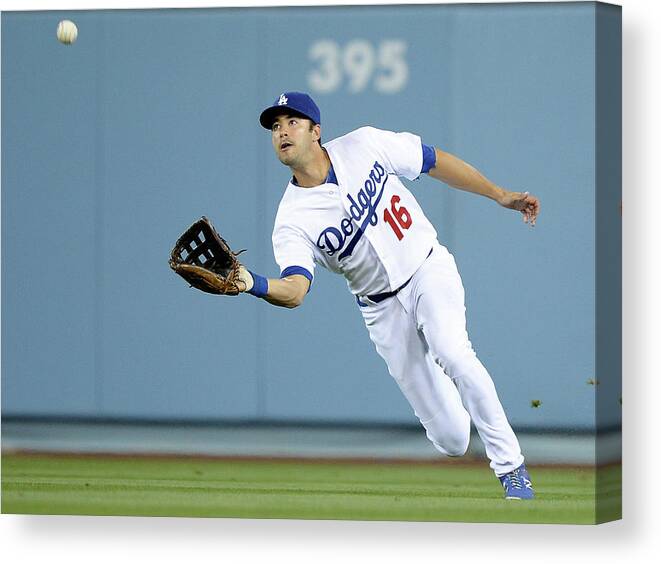 California Canvas Print featuring the photograph Andre Ethier and Chris Owings by Harry How